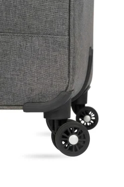 SWISSGEAR 7738 Expandable 3Pc Spinner Luggage Set - Gray Black><noscript><img width=