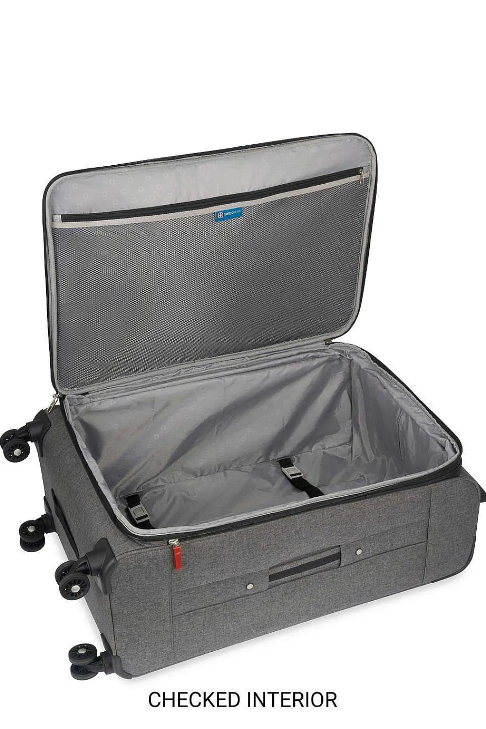 SWISSGEAR 7738 Expandable 3Pc Spinner Luggage Set - Gray Black> Softside