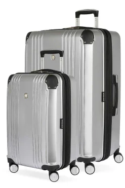 SWISSGEAR 7786 Expandable 2Pc Hardside Spinner Luggage Set - Silver><noscript><img width=