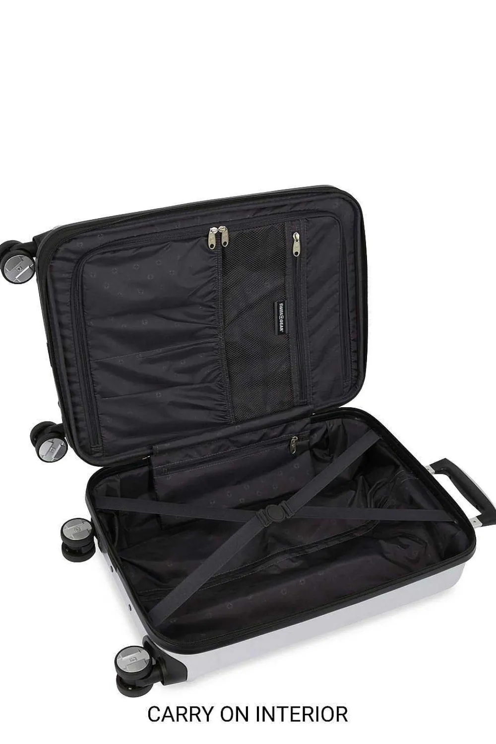 SWISSGEAR 7786 Expandable 2Pc Hardside Spinner Luggage Set - Silver> Hardside