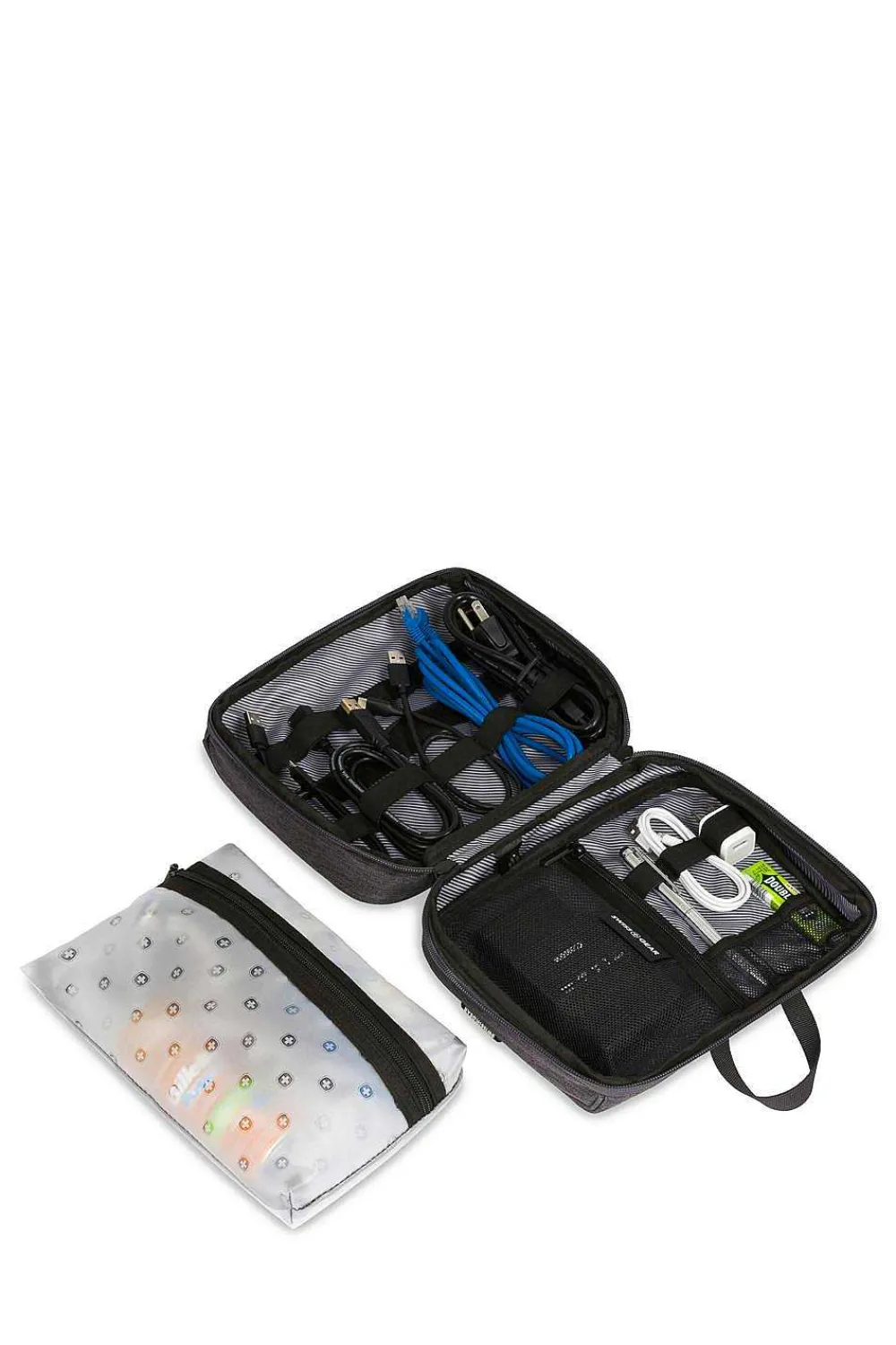 SWISSGEAR 2679 2-In-1 Toiletry-Tech Kit - Dark Gray Heather> New Arrivals