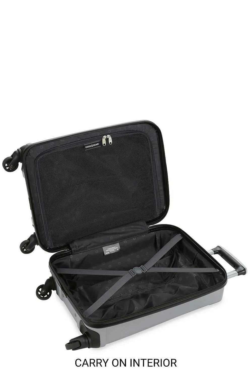 SWISSGEAR 3750 3Pc Hardside Spinner Luggage Set - Silver> Hardside