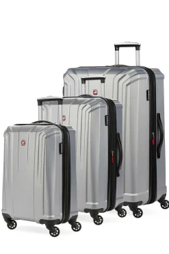 SWISSGEAR 3750 3Pc Hardside Spinner Luggage Set - Silver><noscript><img width=