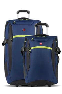 SWISSGEAR 6532 2Pc Rolling Duffel Bag Set - Blue/Green><noscript><img width=