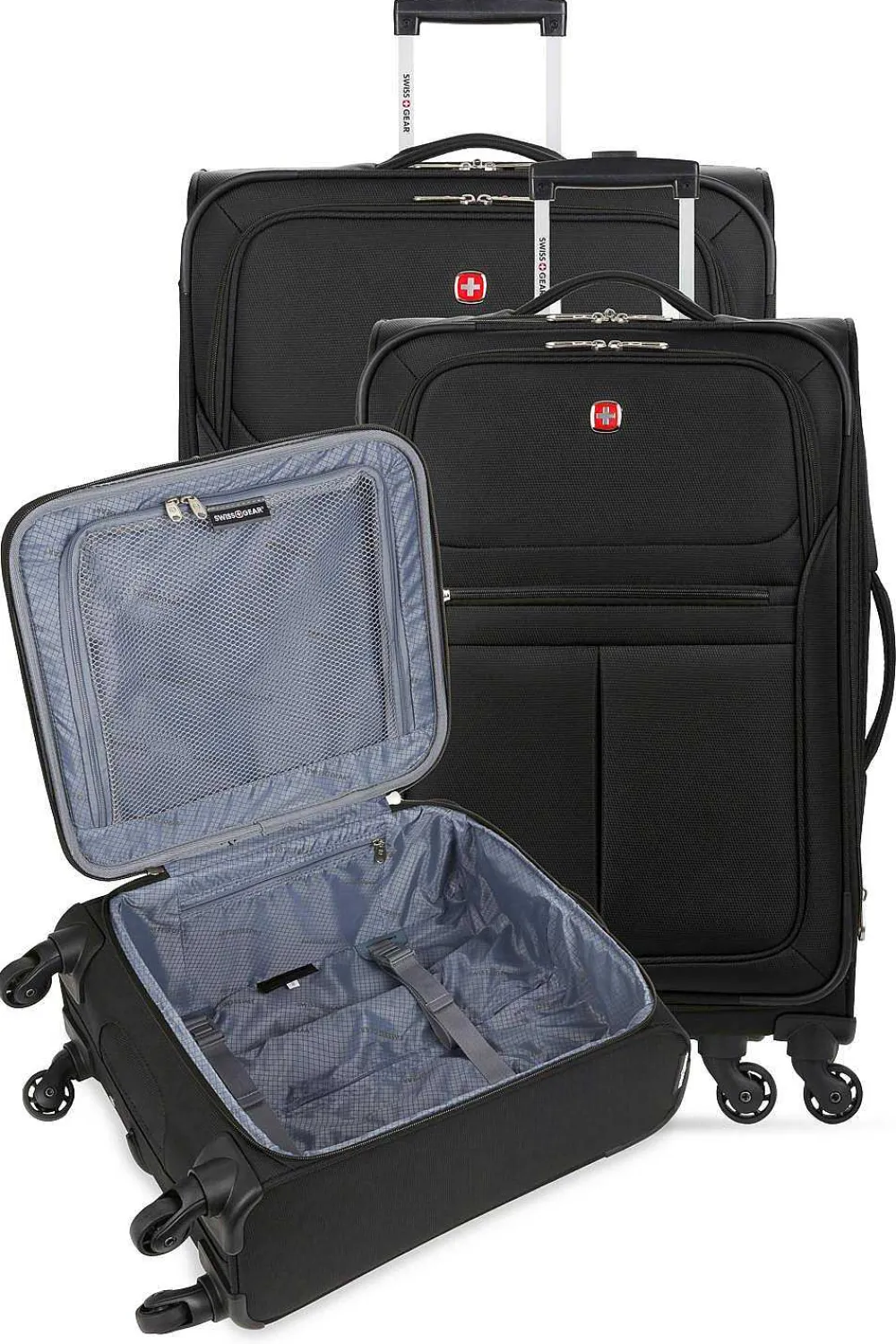 SWISSGEAR 4010 3Pc Spinner Luggage Set - Black> Softside