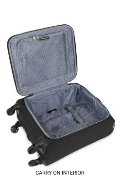 SWISSGEAR 4010 3Pc Spinner Luggage Set - Black><noscript><img width=