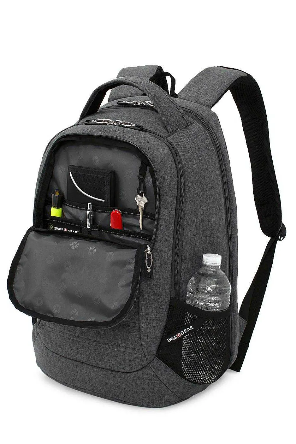 SWISSGEAR 5888 Scansmart Laptop Backpack - Heather> School Backpacks