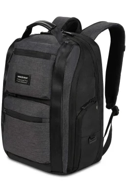 SWISSGEAR 3671 Usb Scansmart Laptop Backpack - Gray Heather/Black><noscript><img width=
