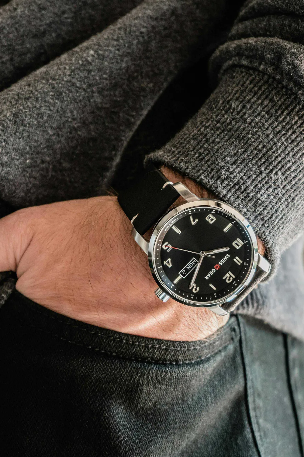SWISSGEAR Legacy Watch - Black/Silver> New Arrivals