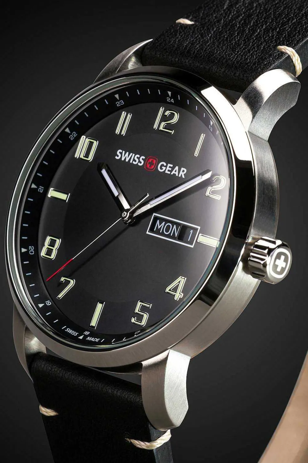 SWISSGEAR Legacy Watch - Black/Silver> Watches