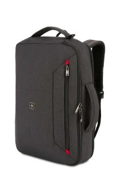 SWISSGEAR Mx Commute Hybrid Brief/Backpack - Charcoal Gray Heather><noscript><img width=