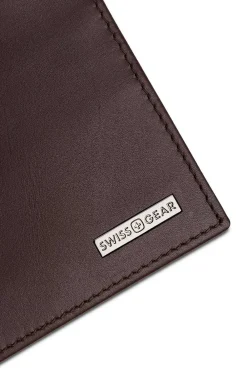 SWISSGEAR Napa Leather Bifold Wallet - Brown><noscript><img width=