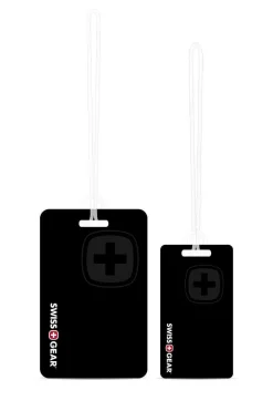 SWISSGEAR Personalized Luggage Tag Set - Black/White> Safety & Security
