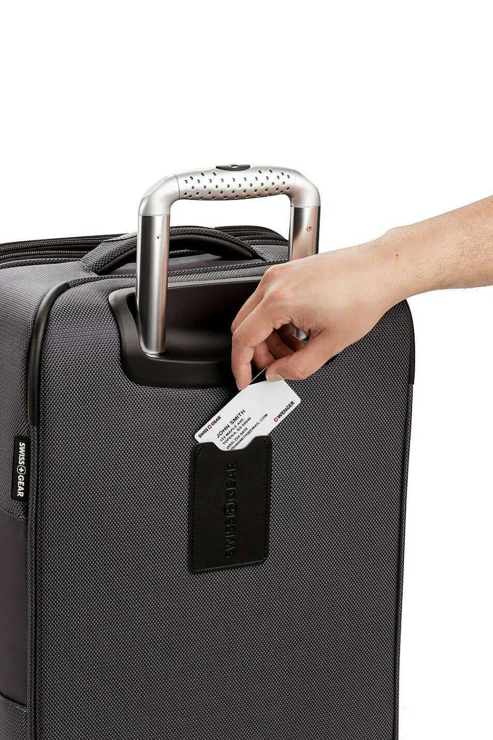 SWISSGEAR Personalized Luggage Tag Set - Black/White> Safety & Security