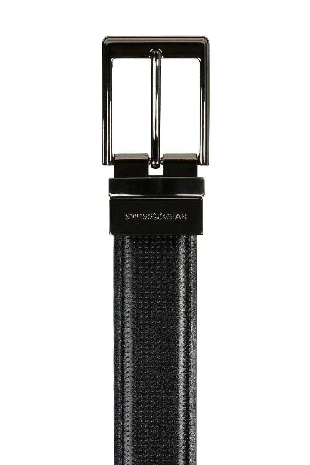 SWISSGEAR Reversible Dress Belt - Perforated Black / Brown> Belts & Wallets
