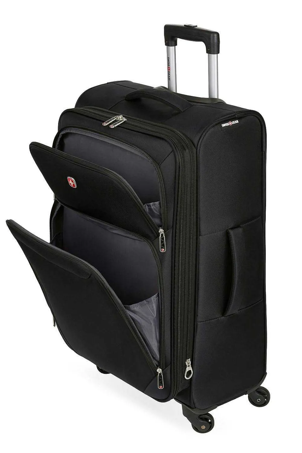 SWISSGEAR Sw21400 24" Expandable Spinner Luggage> Medium Checked