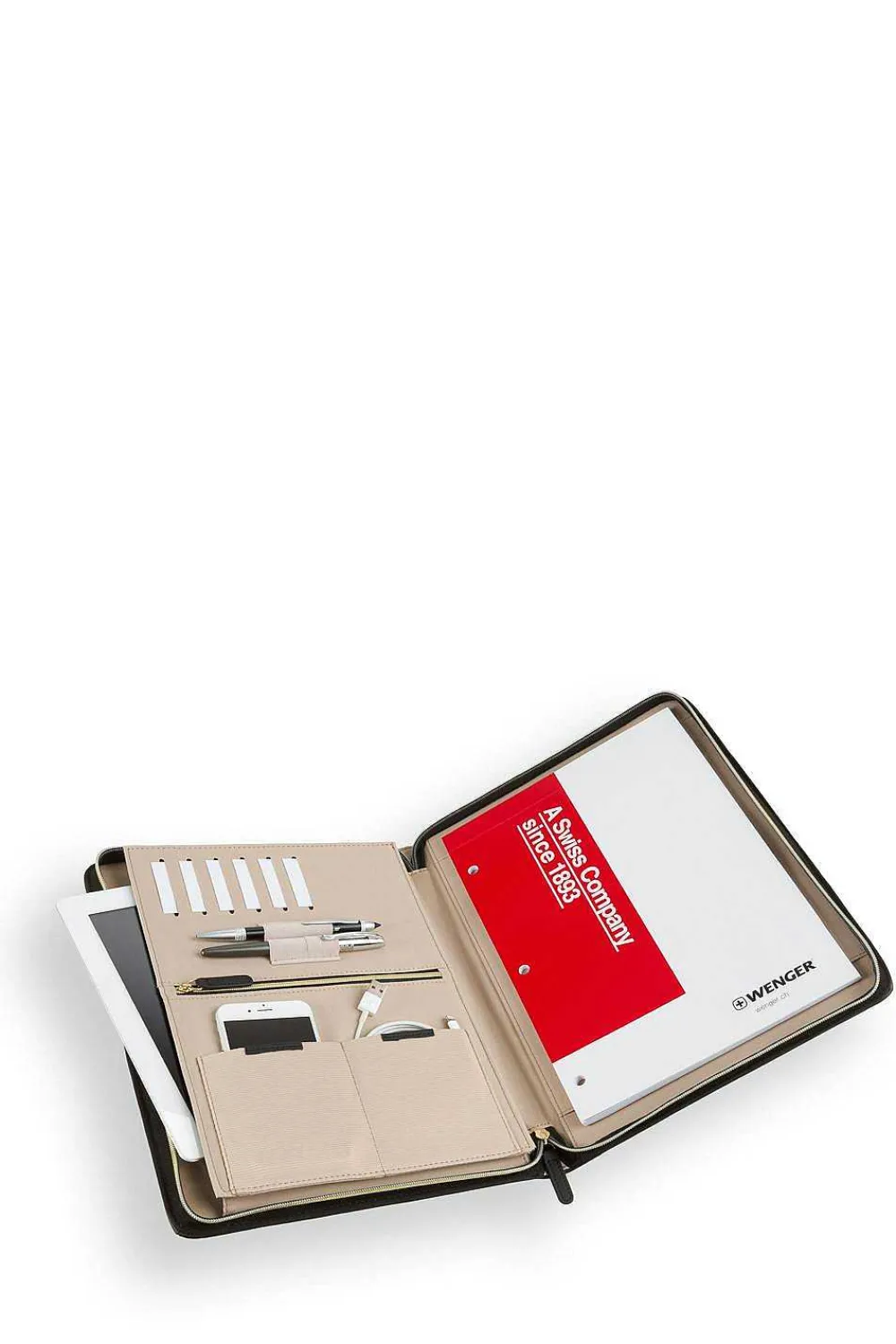 SWISSGEAR Wenger Amelie Zippered Padfolio> Padfolios & Card Cases