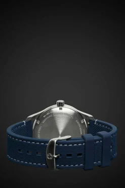 SWISSGEAR Wenger Attitude Watch - Stainless Steel With White Dial And Blue Silicone Strap><noscript><img width=