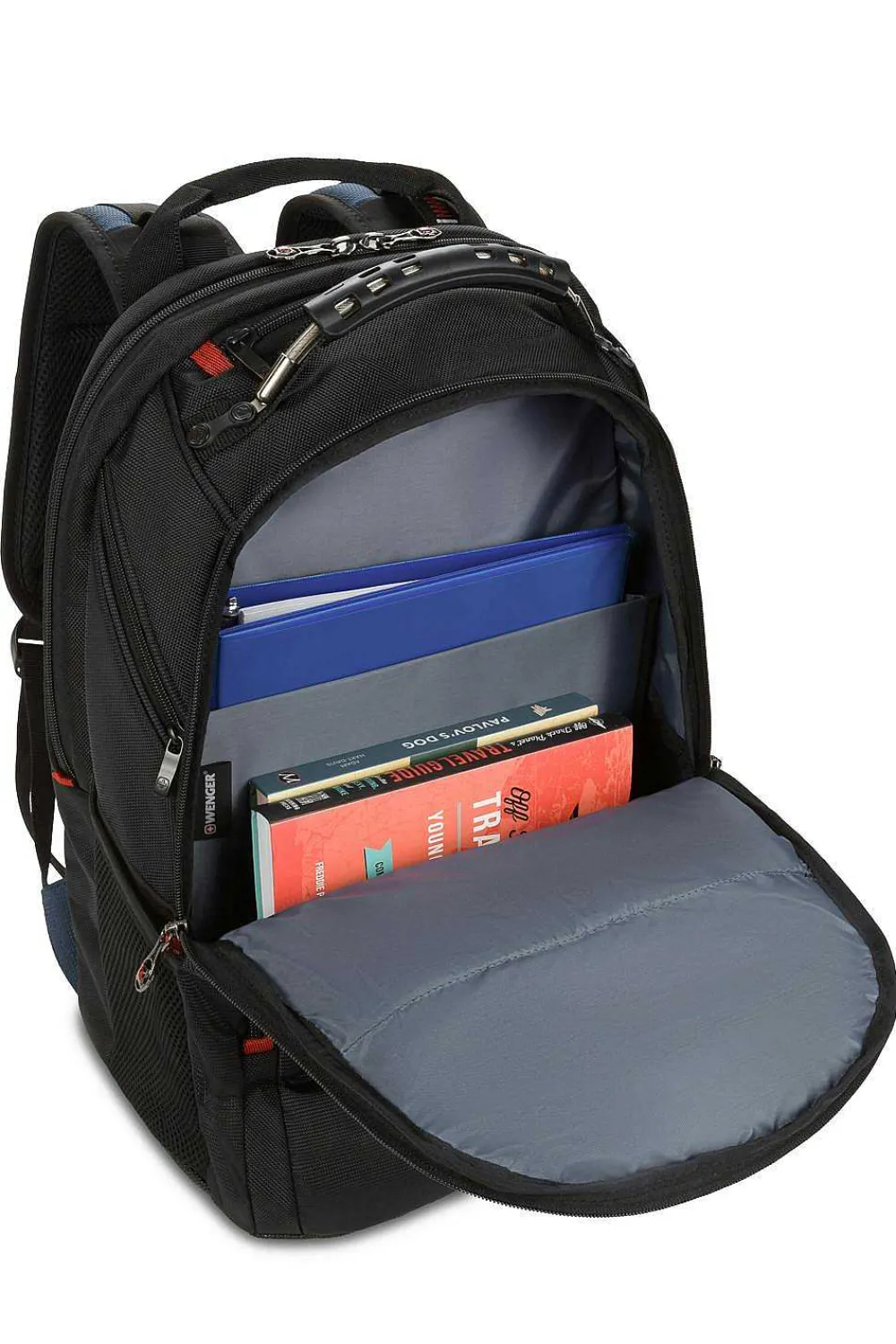 SWISSGEAR Wenger Ibex 17 Inch Laptop Backpack - Black/Gray/Blue> Wenger Backpacks