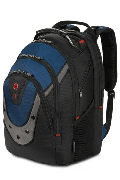 SWISSGEAR Wenger Ibex 17 Inch Laptop Backpack - Black/Gray/Blue><noscript><img width=