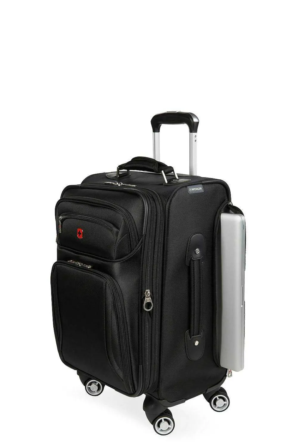 SWISSGEAR Wenger Identity Expandable Laptop Carry On Spinner Luggage - Black> New Arrivals