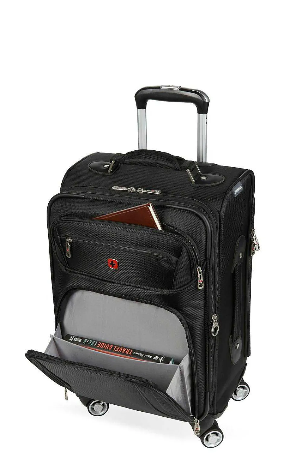 SWISSGEAR Wenger Identity Expandable Laptop Carry On Spinner Luggage - Black> New Arrivals