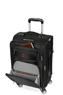 SWISSGEAR Wenger Identity Expandable Laptop Carry On Spinner Luggage - Black><noscript><img width=