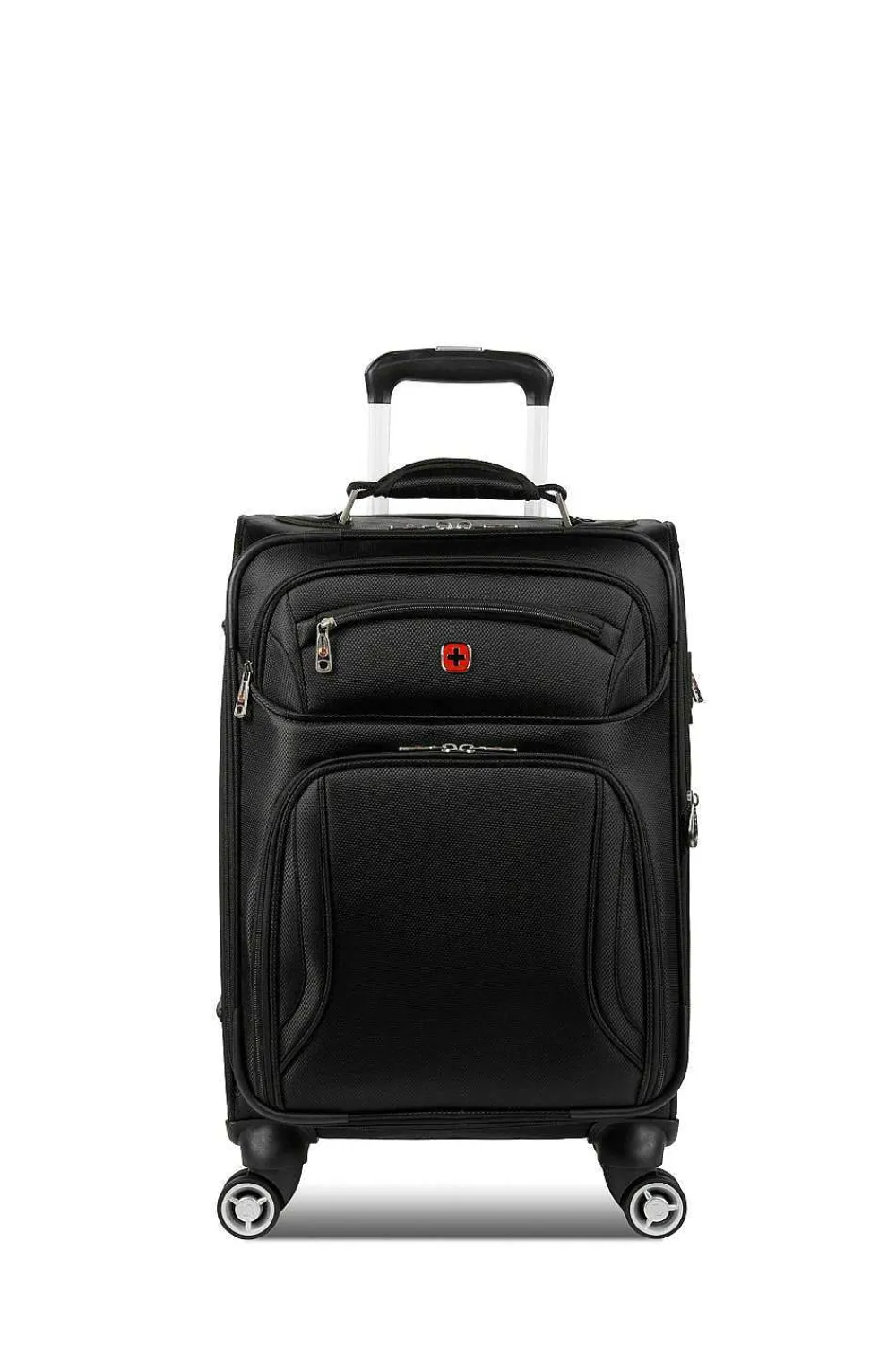 SWISSGEAR Wenger Identity Expandable Laptop Carry On Spinner Luggage - Black> Carry-On