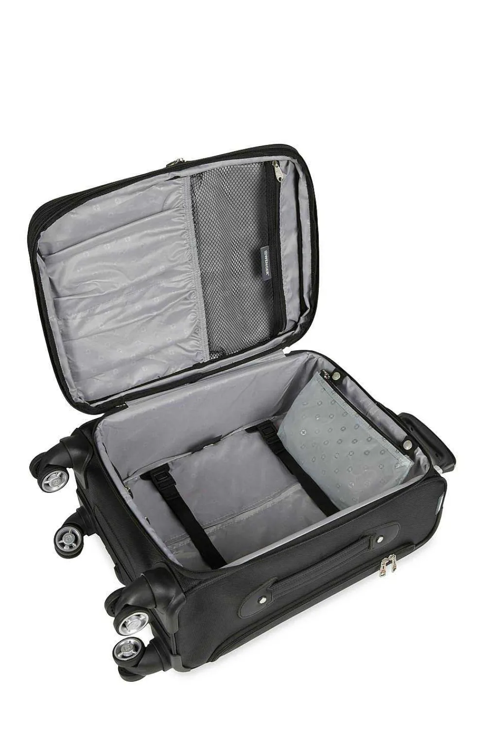 SWISSGEAR Wenger Identity Expandable Laptop Carry On Spinner Luggage - Black> Carry-On