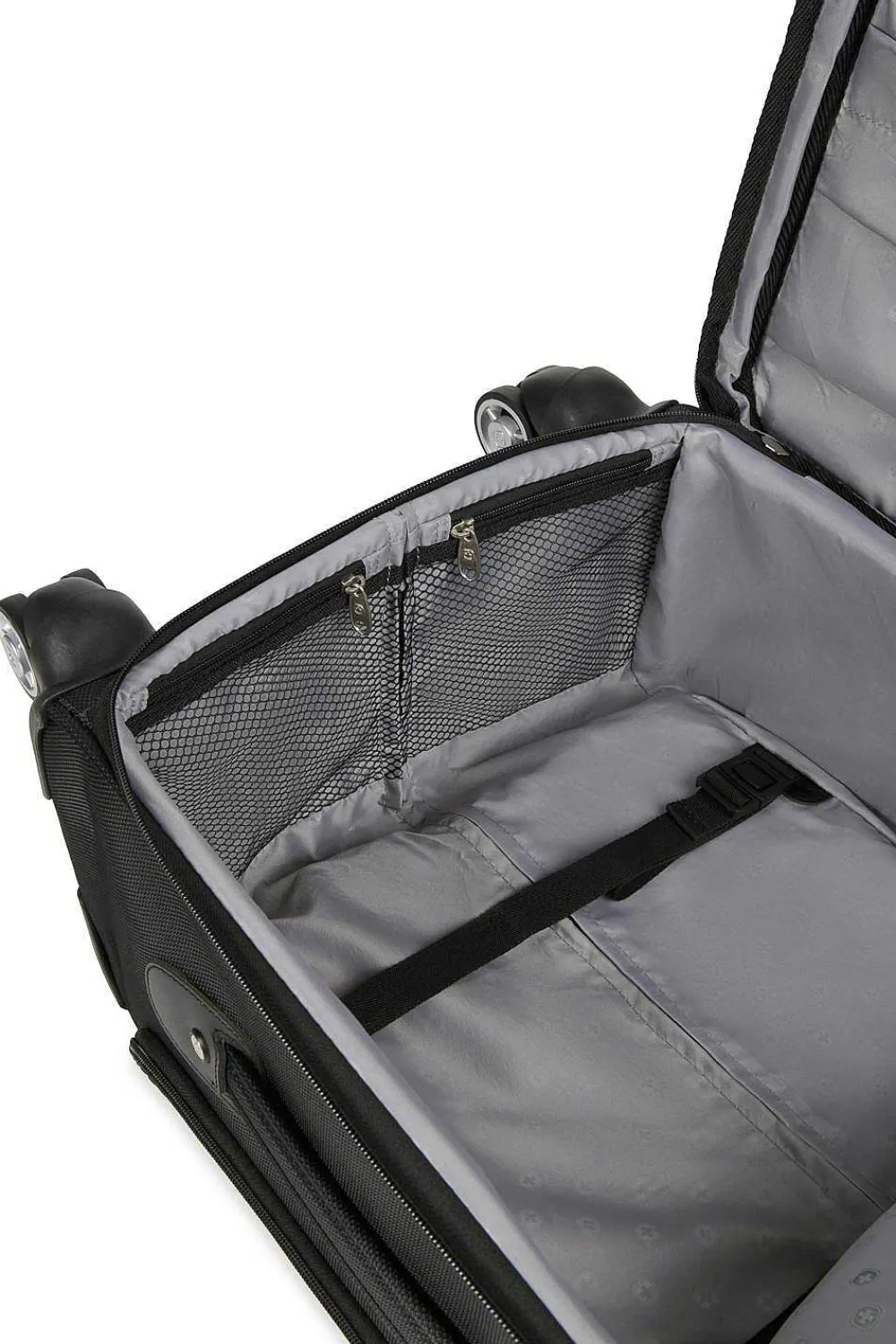 SWISSGEAR Wenger Identity Expandable Laptop Carry On Spinner Luggage - Black> Softside
