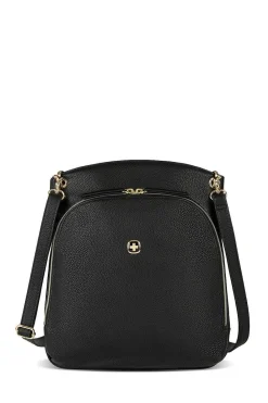 SWISSGEAR Wenger Leasophie Tablet Crossbody Bag - Black/Sky Blue><noscript><img width=