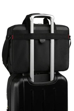 SWISSGEAR Wenger Legacy 16 Inch Double Gusset Computer Case - Black/Gray><noscript><img width=