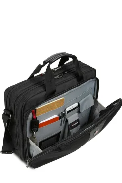 SWISSGEAR Wenger Legacy 16 Inch Double Gusset Computer Case - Black/Gray><noscript><img width=