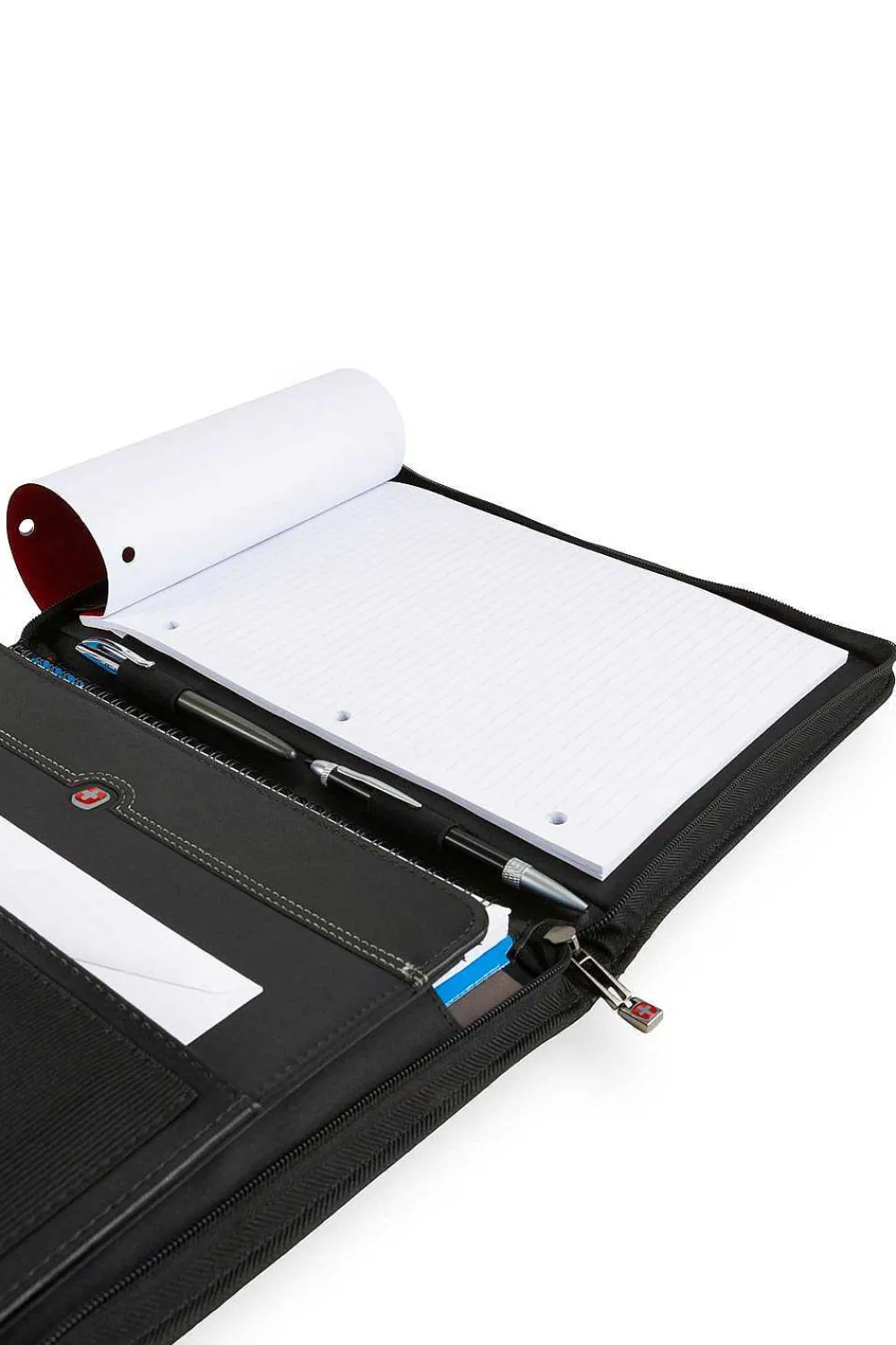 SWISSGEAR Wenger Objective Zippered Padfolio - Black> Padfolios & Card Cases