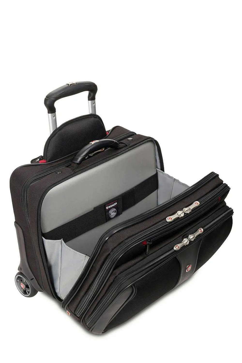SWISSGEAR Wenger Patriot Wheeled Business Case With Removable Laptop Case - Black> Wenger Bags & Cases