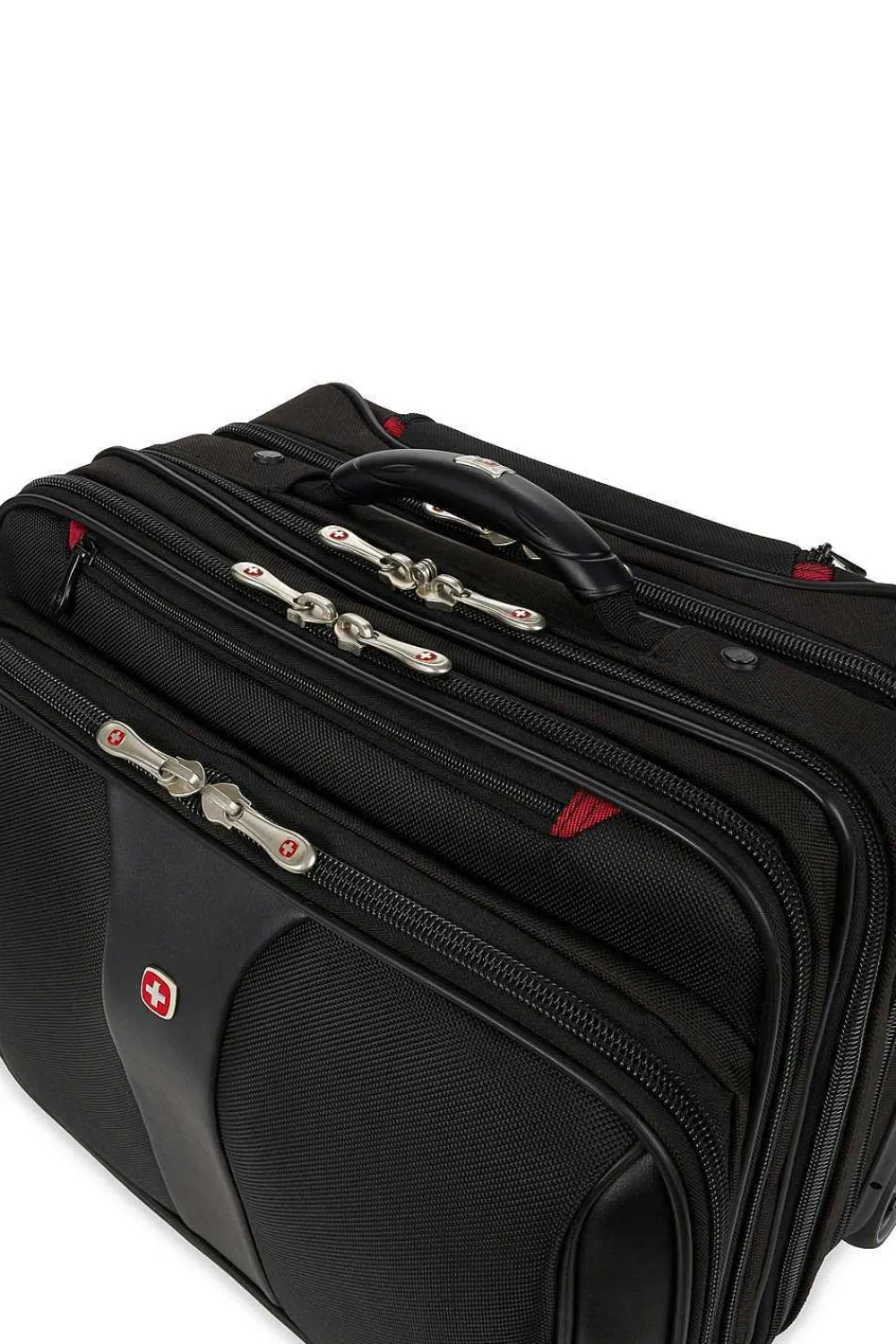 SWISSGEAR Wenger Patriot Wheeled Business Case With Removable Laptop Case - Black> Business Cases