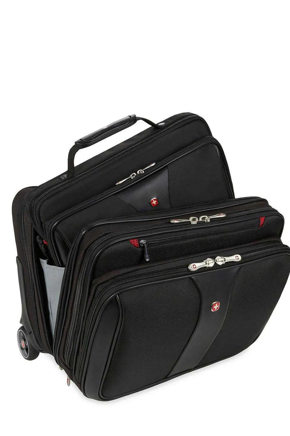 SWISSGEAR Wenger Patriot Wheeled Business Case With Removable Laptop Case - Black> Business Cases