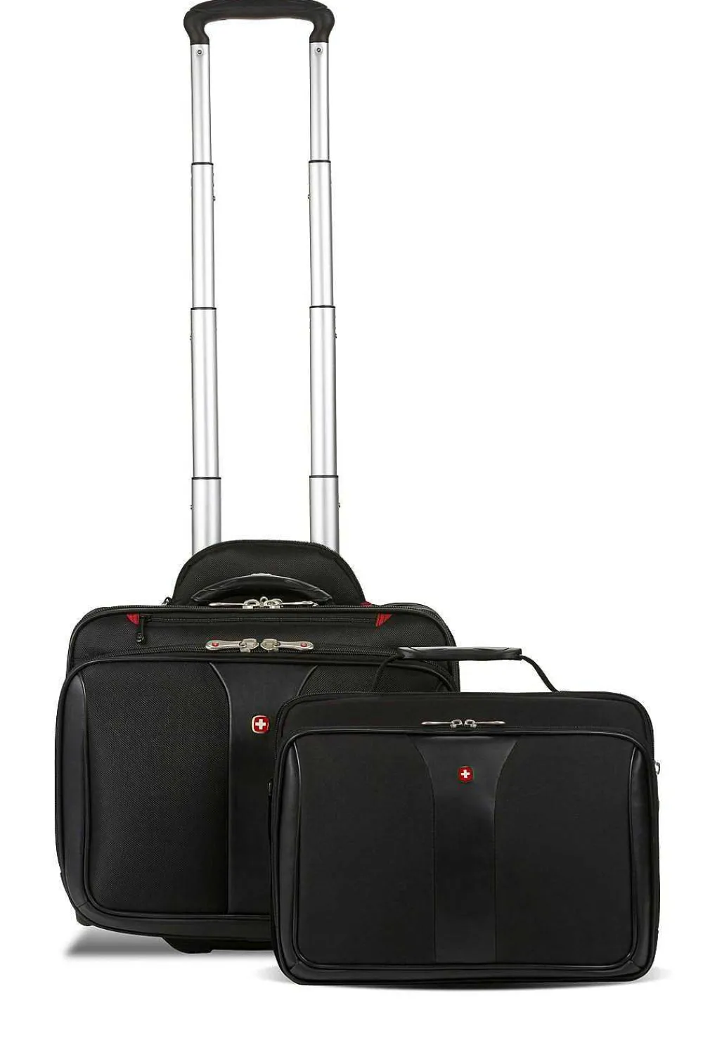 SWISSGEAR Wenger Patriot Wheeled Business Case With Removable Laptop Case - Black> Business Cases