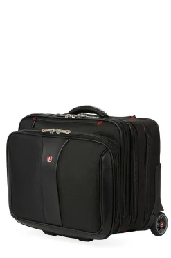 SWISSGEAR Wenger Patriot Wheeled Business Case With Removable Laptop Case - Black><noscript><img width=