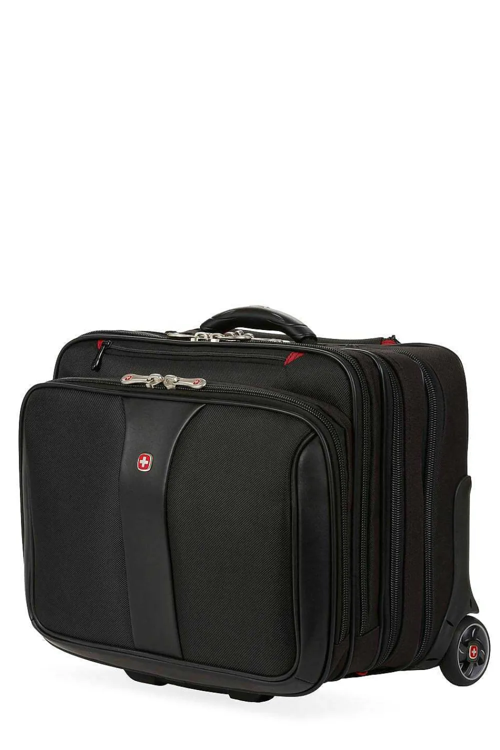 SWISSGEAR Wenger Patriot Wheeled Business Case With Removable Laptop Case - Black> Business Cases