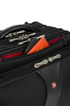 SWISSGEAR Wenger Patriot Wheeled Business Case With Removable Laptop Case - Black><noscript><img width=