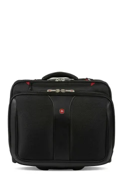 SWISSGEAR Wenger Patriot Wheeled Business Case With Removable Laptop Case - Black><noscript><img width=