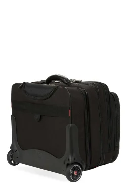 SWISSGEAR Wenger Patriot Wheeled Business Case With Removable Laptop Case - Black><noscript><img width=