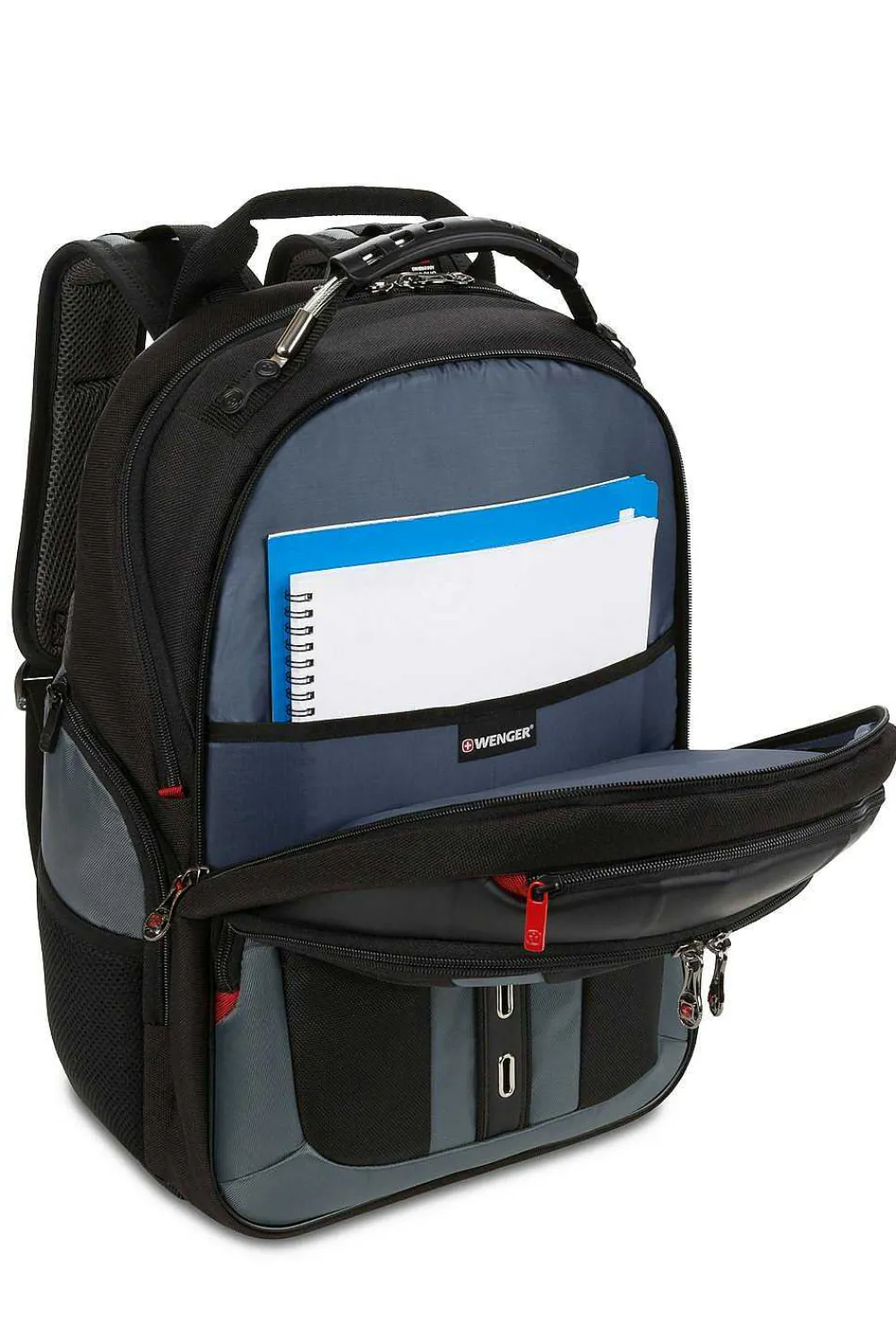 SWISSGEAR Wenger Pegasus 17 Inch Laptop Backpack - Black/Blue> Tablet Friendly