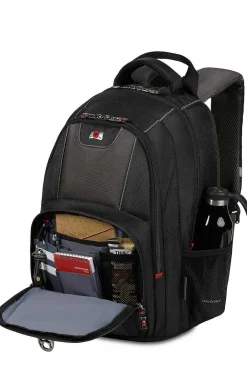 SWISSGEAR Wenger Pillar 16 Inch Laptop Backpack - Black/Gray><noscript><img width=