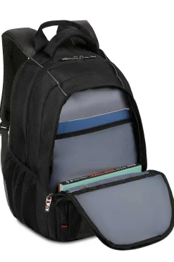 SWISSGEAR Wenger Pillar 16 Inch Laptop Backpack - Black/Gray><noscript><img width=