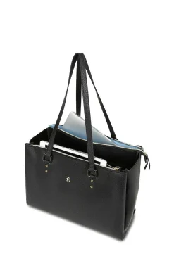 SWISSGEAR Wenger Rosalyn 14 Inch Laptop Tote - Black/Sky Blue><noscript><img width=
