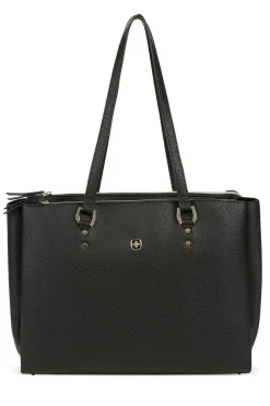 SWISSGEAR Wenger Rosalyn 14 Inch Laptop Tote - Black/Sky Blue><noscript><img width=