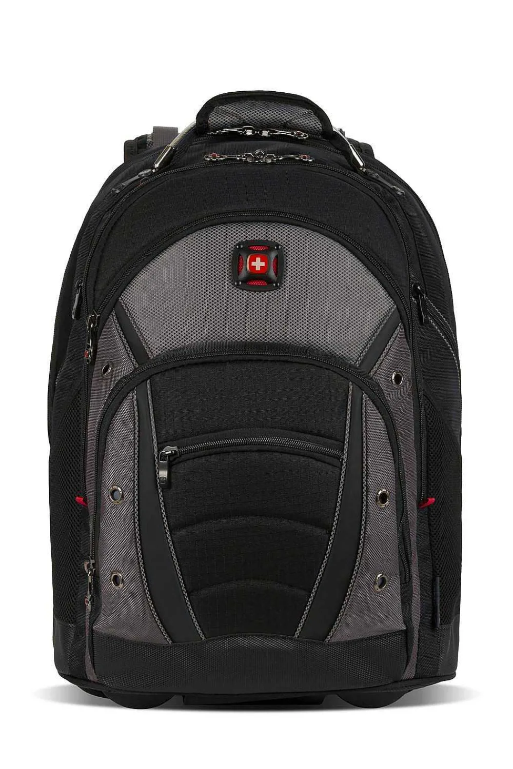 SWISSGEAR Wenger Synergy Wheeled 16 Inch Laptop Backpack - Black/Gray> Wenger Backpacks