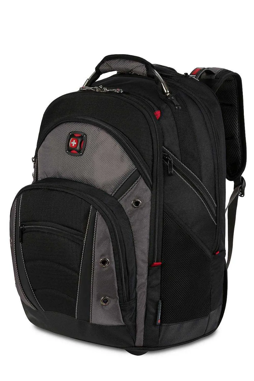 SWISSGEAR Wenger Synergy Wheeled 16 Inch Laptop Backpack - Black/Gray> Wenger Backpacks